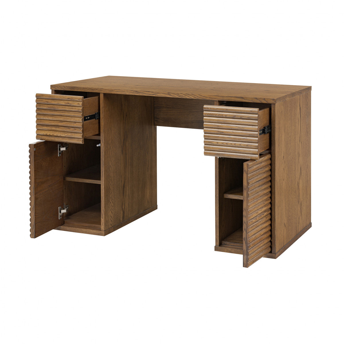 Charlton Desk | Oak in Aged Walnut Finish