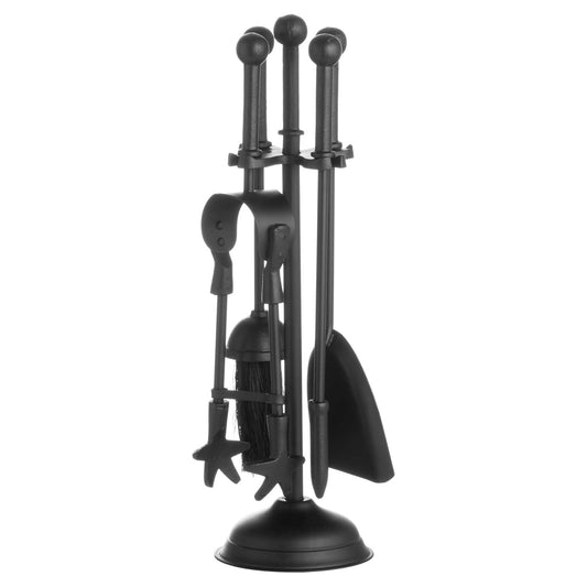Ball Topped Companion Set in Black – Stylish and Practical Fireplace Tool Set