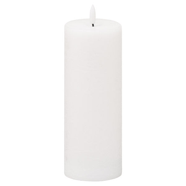 Luxe Collection Natural Glow 3x8 LED White Wax Candle