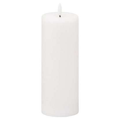 Luxe Collection Natural Glow 3x8 LED White Wax Candle