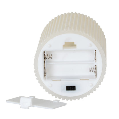 Luxe Collection Natural Glow 3x6 Textured Ribbed LED Candle – Real Wax Warmth and Modern Elegance