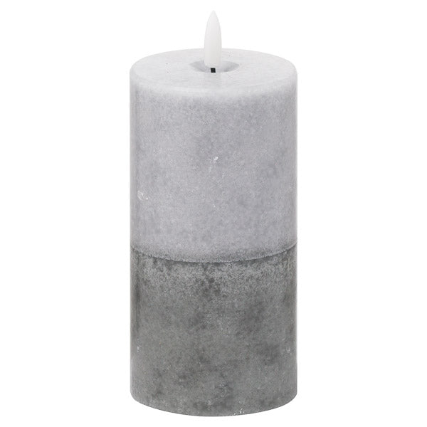 Luxe Collection Natural Glow 3x6 Stone LED Wax Candle