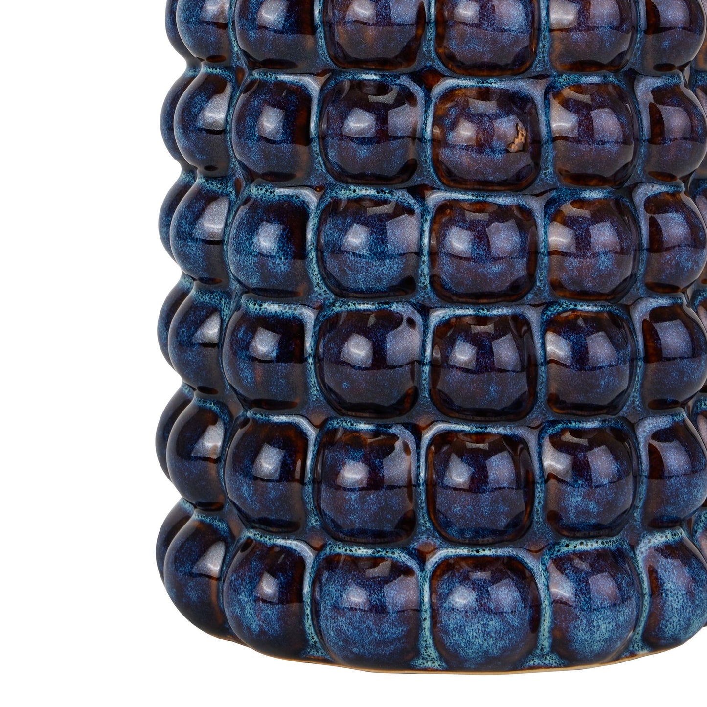Seville Indigo Bubble Umbrella Stand | Handcrafted Ceramic Hallway Decor UK