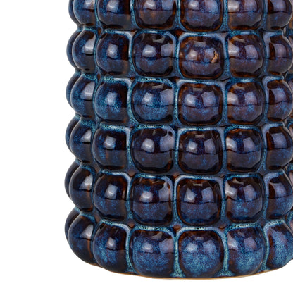 Seville Indigo Bubble Umbrella Stand | Handcrafted Ceramic Hallway Decor UK