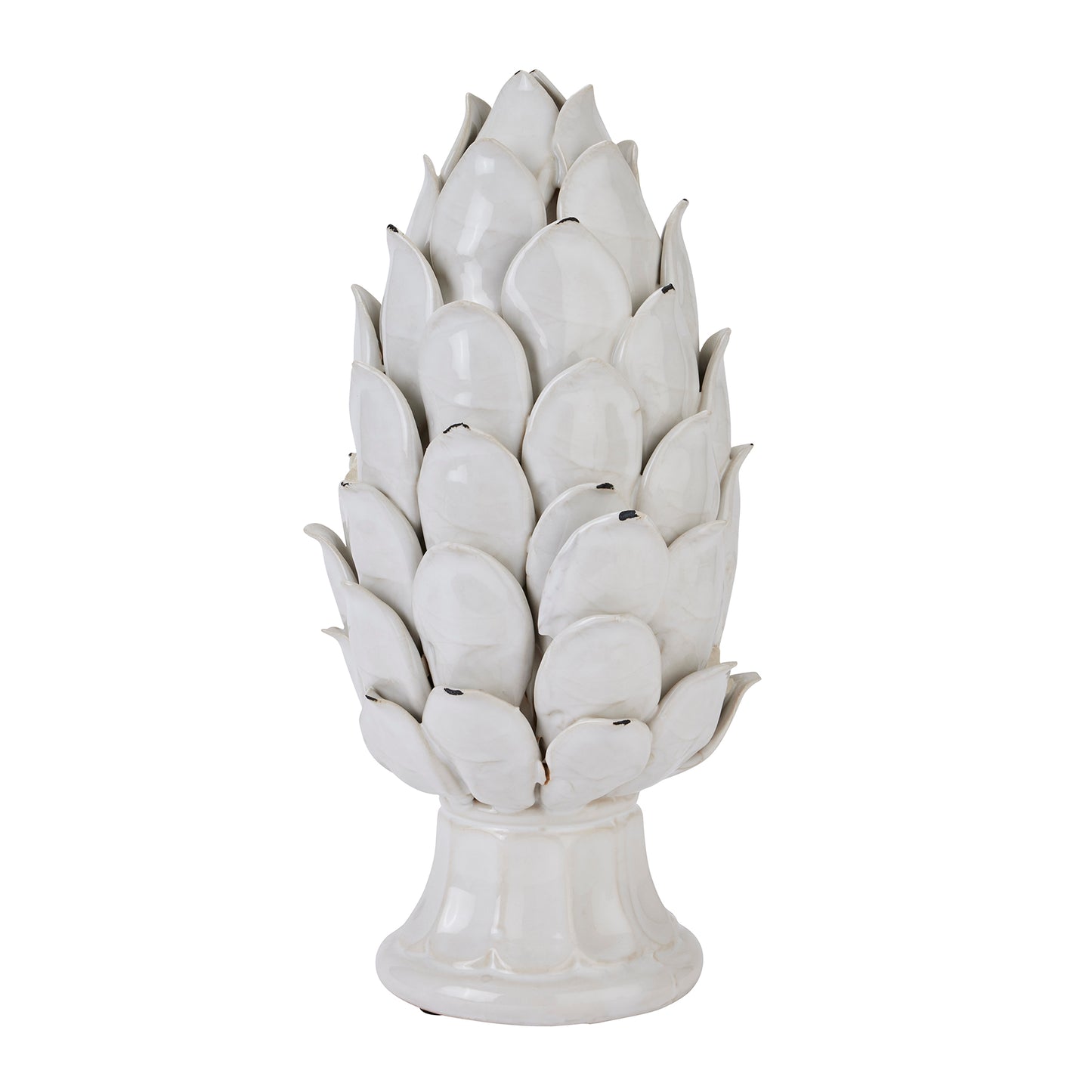 Large Ivory Chianti Artichoke – Bold Ceramic Craftsmanship with Nature-Inspired Detail