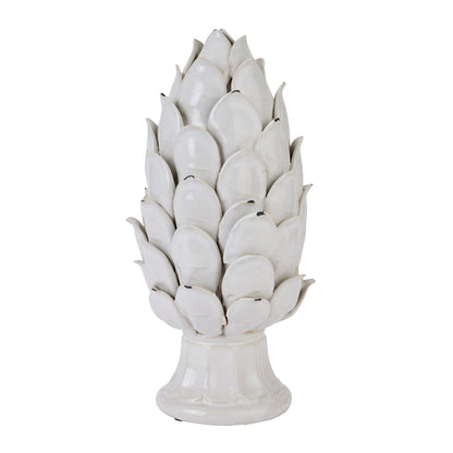 Large Ivory Chianti Artichoke – Bold Ceramic Craftsmanship with Nature-Inspired Detail