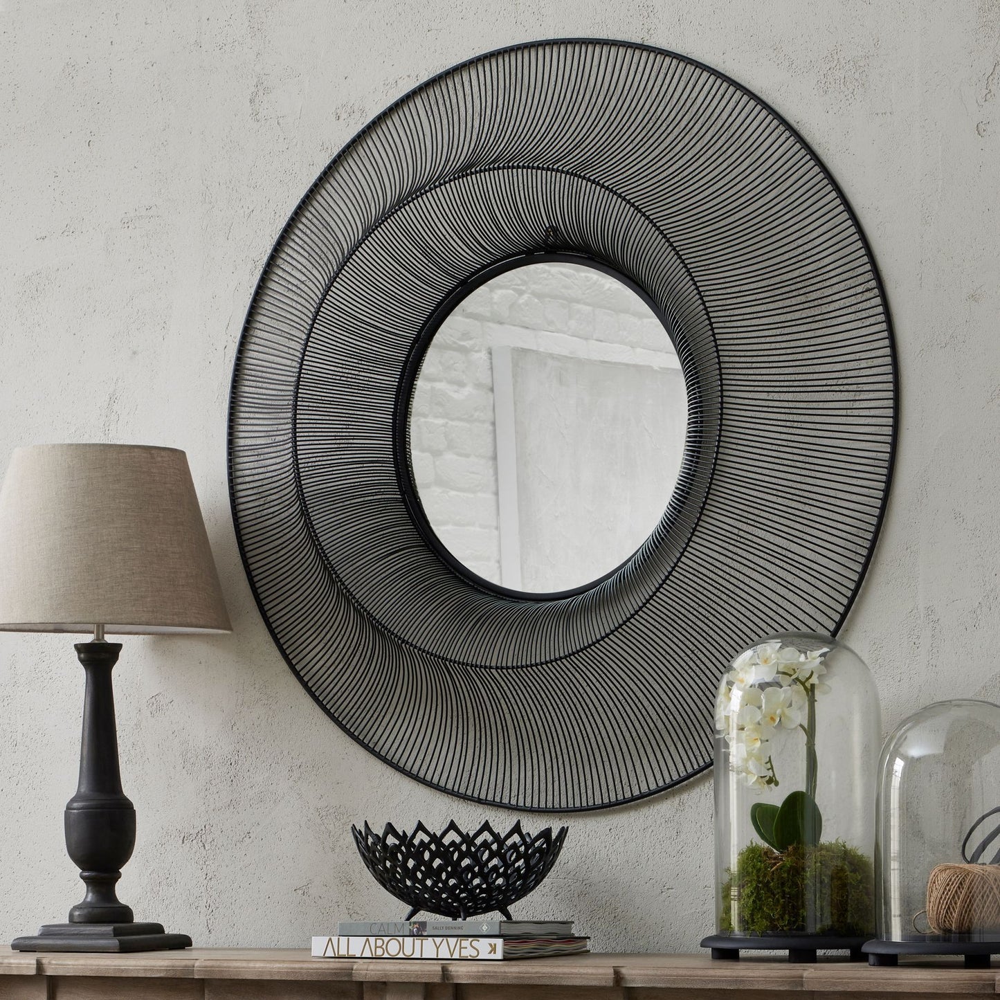 Chico Black Wire Wall Mirror