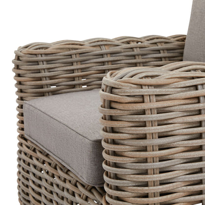 Enhance your outdoor space with the Amalfi Five Seater Rattan Garden Outdoor Set, a stylish and durable rattan furniture set is perfect for garden lounging and entertaining. Shop online today at www.nobleandnook.co.uk