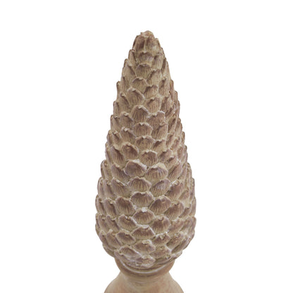 Large Pinecone Sculpture On Base