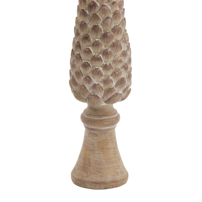 Large Pinecone Sculpture On Base
