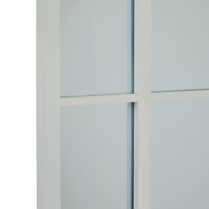 White Large Arched Window Mirror – 200cm Gothic-Style Tall Wall Mirror