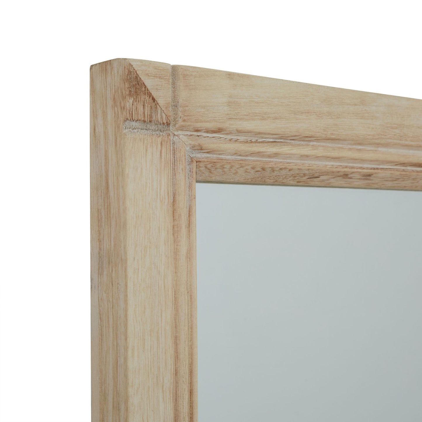 Washed Wood Extra Large Window Mirror – 170cm Tall Rustic Wooden Wall Mirror