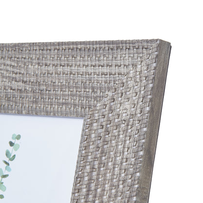Woven Photo Frame 8x10 – Grey-Washed Textured Frame for Rustic, Coastal & Modern Interiors