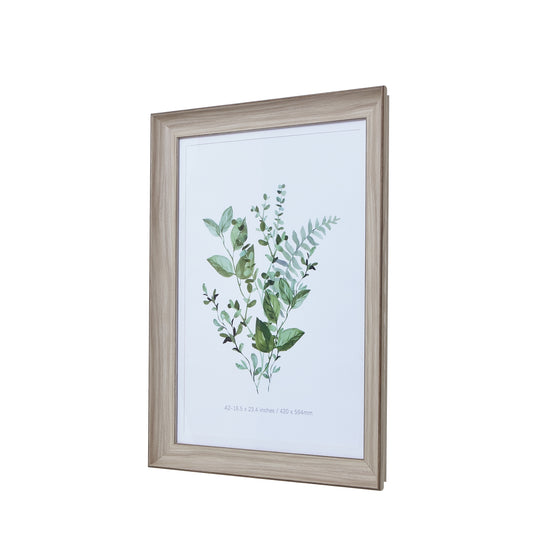 White Washed A2 Picture Frame – Rustic Distressed Frame for Modern, Cottage & Coastal Interiors