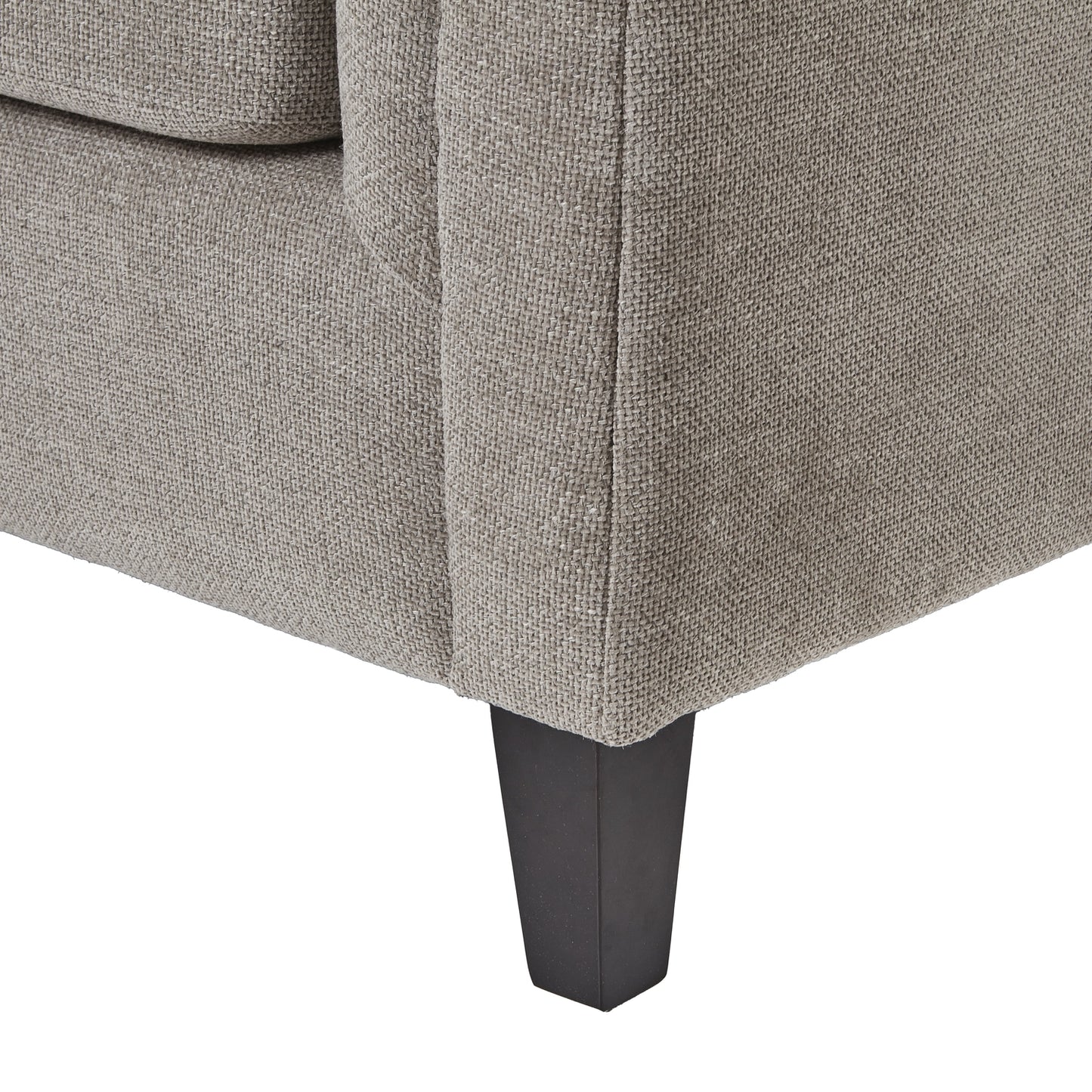 Indulge in the epitome of comfort and elegance with the Vesper three seater sofa. Handcrafted to perfection, in neutral taupe hue making it the perfect centrepiece for refined living spaces. Shop online today www.nobleandnook.co.uk