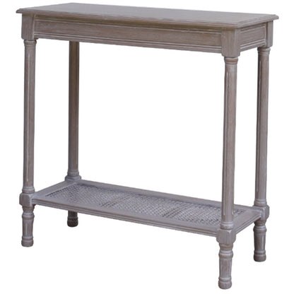 The Serene Rattan Console Table