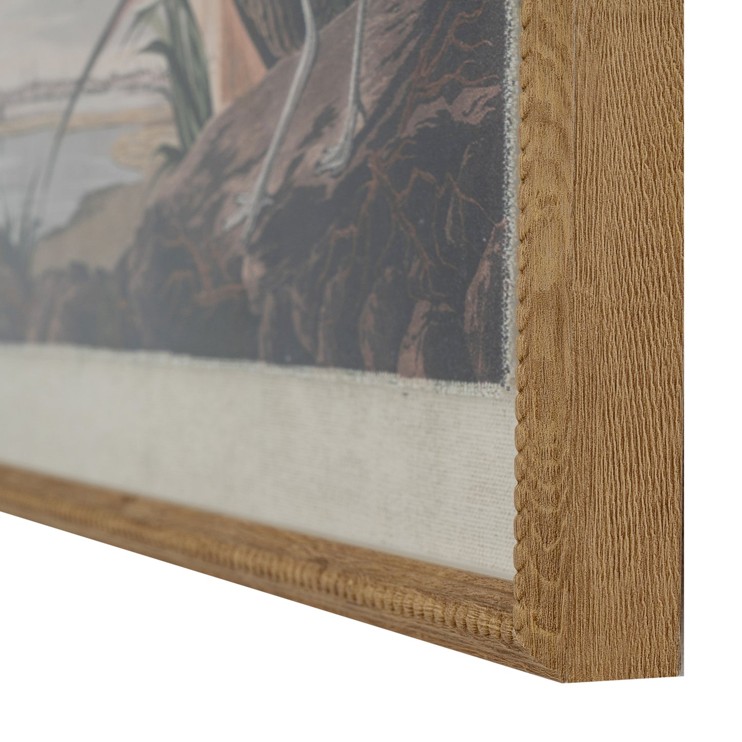 Flora & Fauna Collection – Curlews on Linen in Beaded Frame