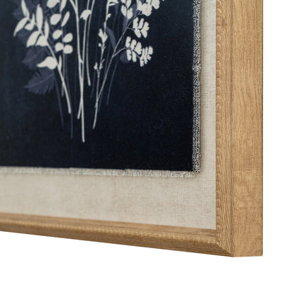 Flora & Fauna Collection – Meadow on Linen in Beaded Frame