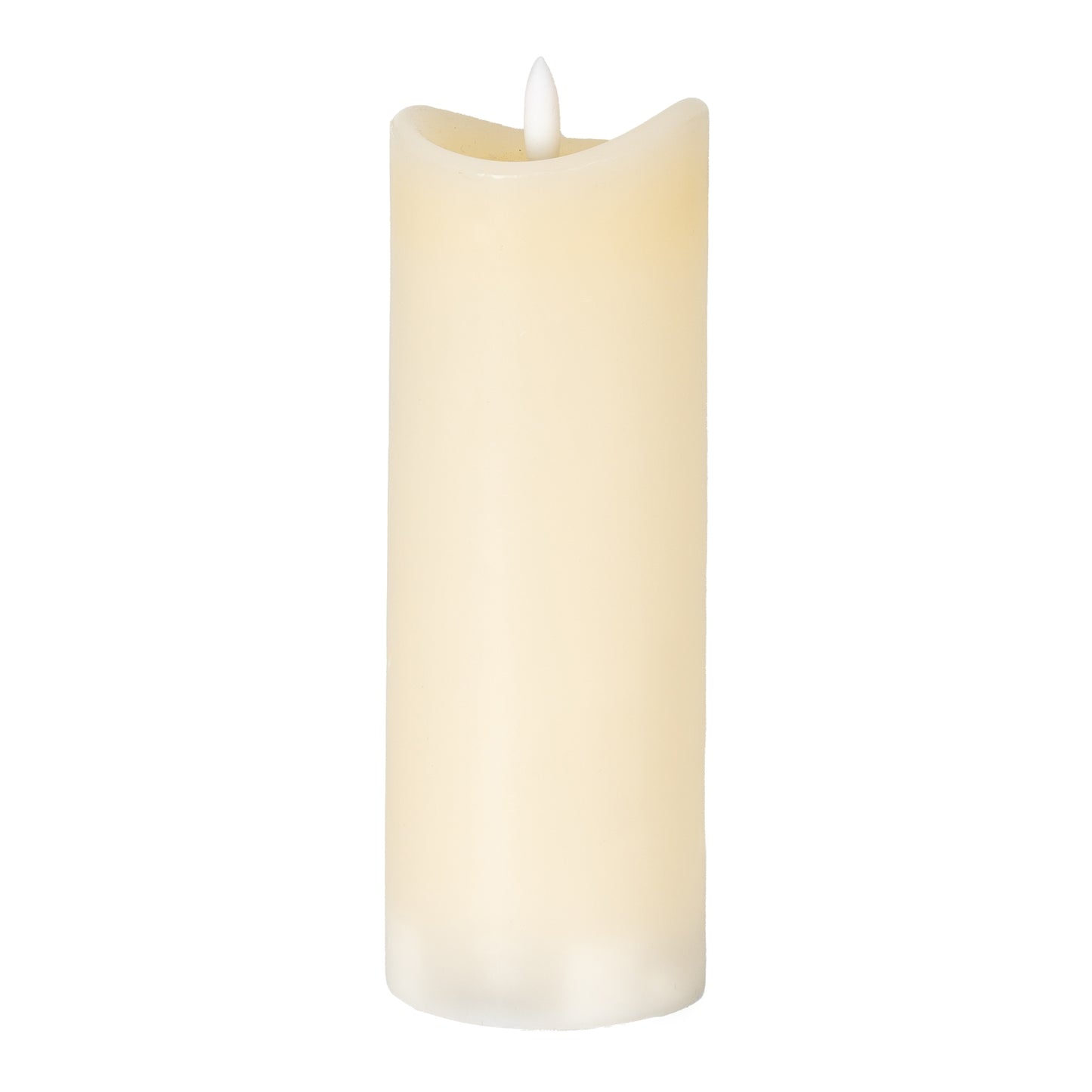 Luxe Collection Natural Glow 2.75x8 Cream Melted LED Candle