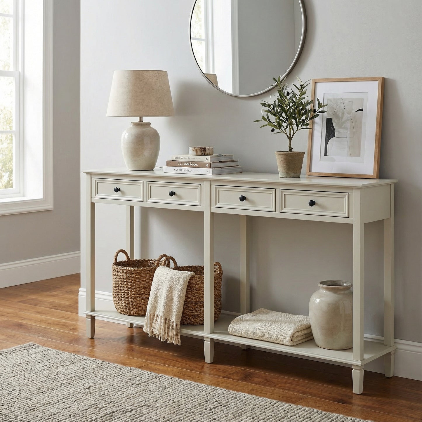 Belmont 4 Drawer Console Table