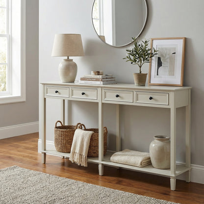 Belmont 4 Drawer Console Table