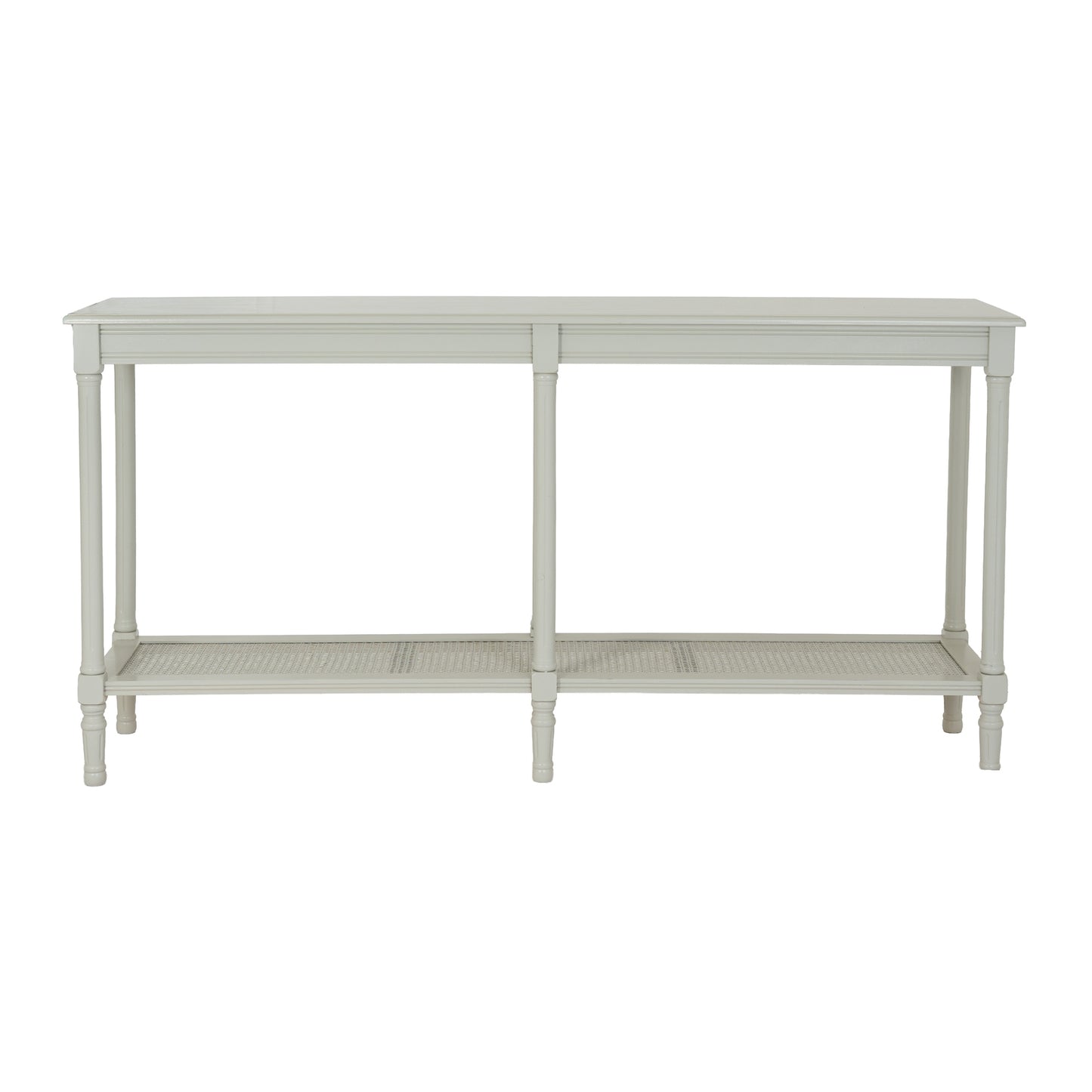 Belmont White Rattan Large Console