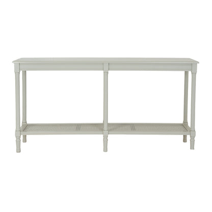 Belmont White Rattan Large Console