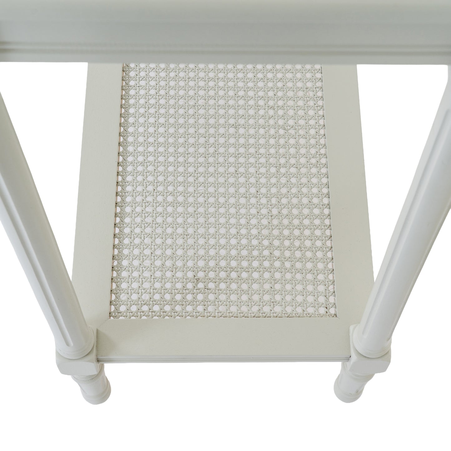 Belmont White Rattan Large Console