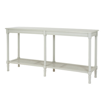 Belmont White Rattan Large Console