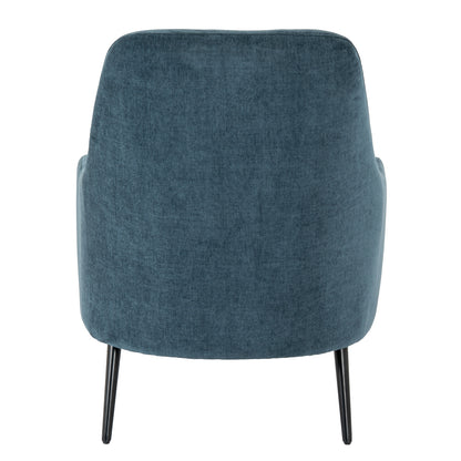 Avaris Blue Wingback Armchair