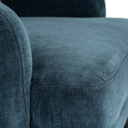 Avaris Blue Wingback Armchair