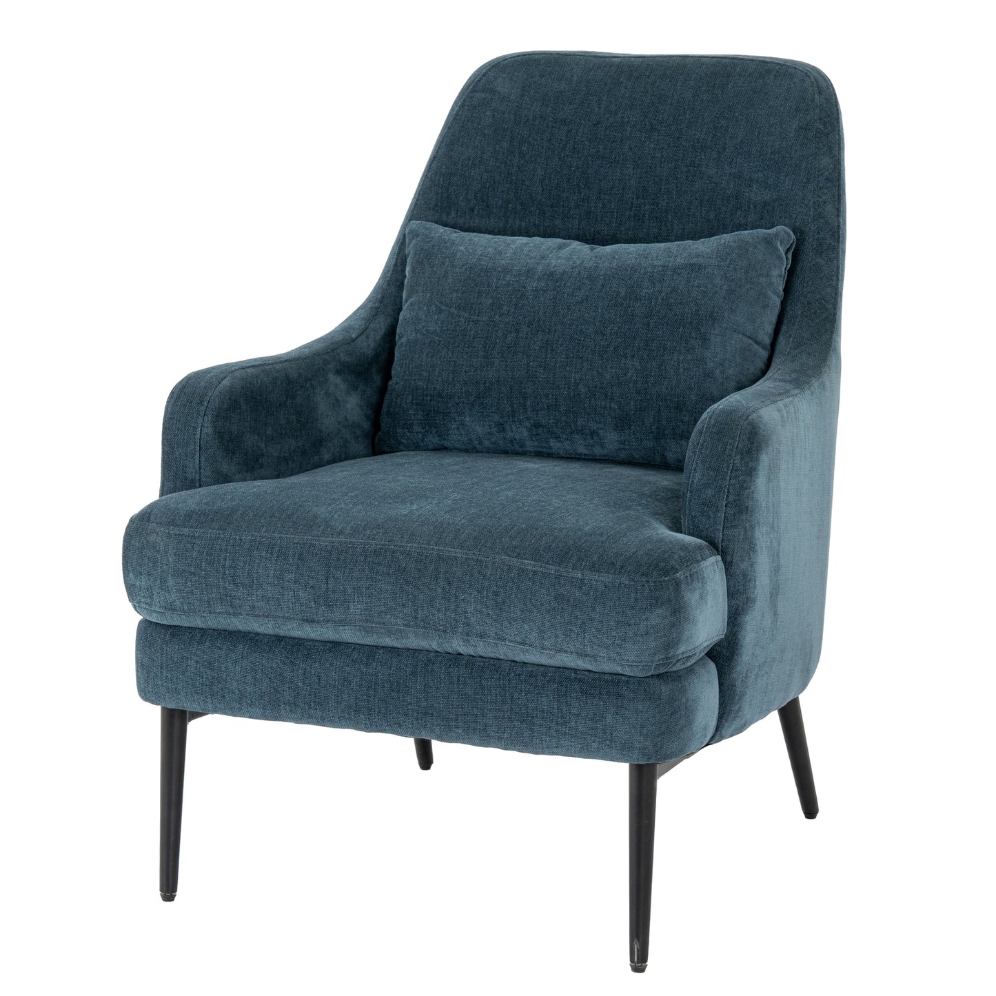 Avaris Blue Wingback Armchair