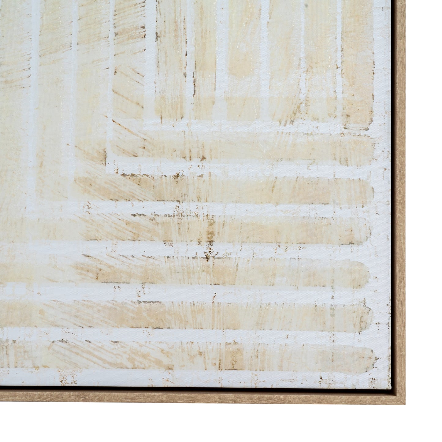 Tellura Hand Painted Canvas in Frame | Large Textured Wall Art 100 × 140cm