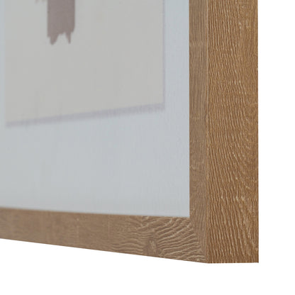 Tydis Art Mounted in Wooden Frame | Textured Linen Wall Art