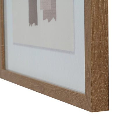 Terran Art Mounted in Wooden Frame | Modern Textured Wall Art