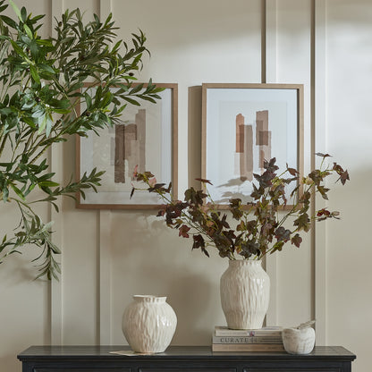 Terran Art Mounted in Wooden Frame | Modern Textured Wall Art