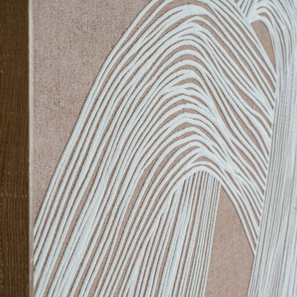 Lunora Line Art in Frame | Minimalist Monochrome Wall Art UK