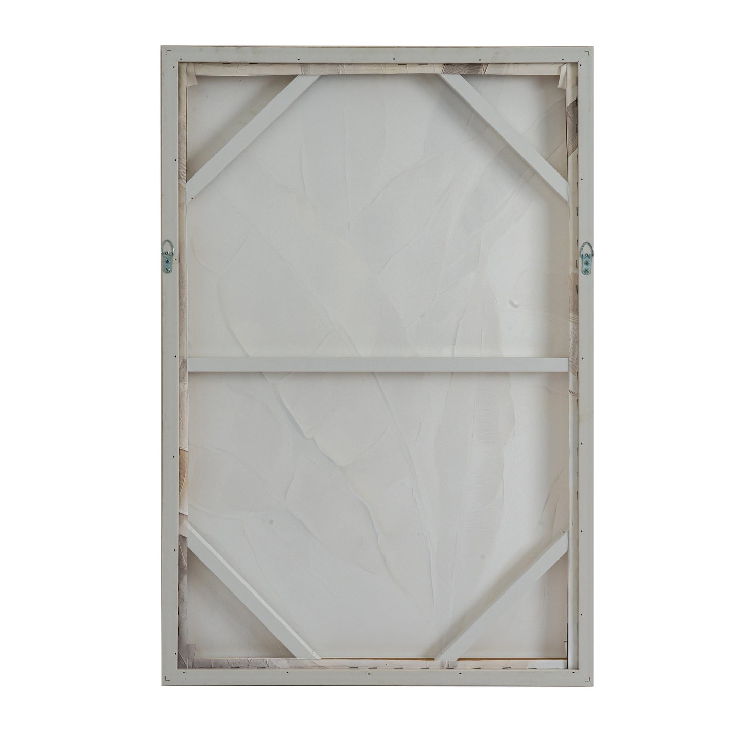 Ivora Hand Painted Canvas in Frame | Neutral Textured Wall Art 80 × 100 cm