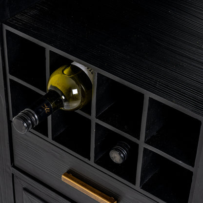 Lennox Black Drinks Unit