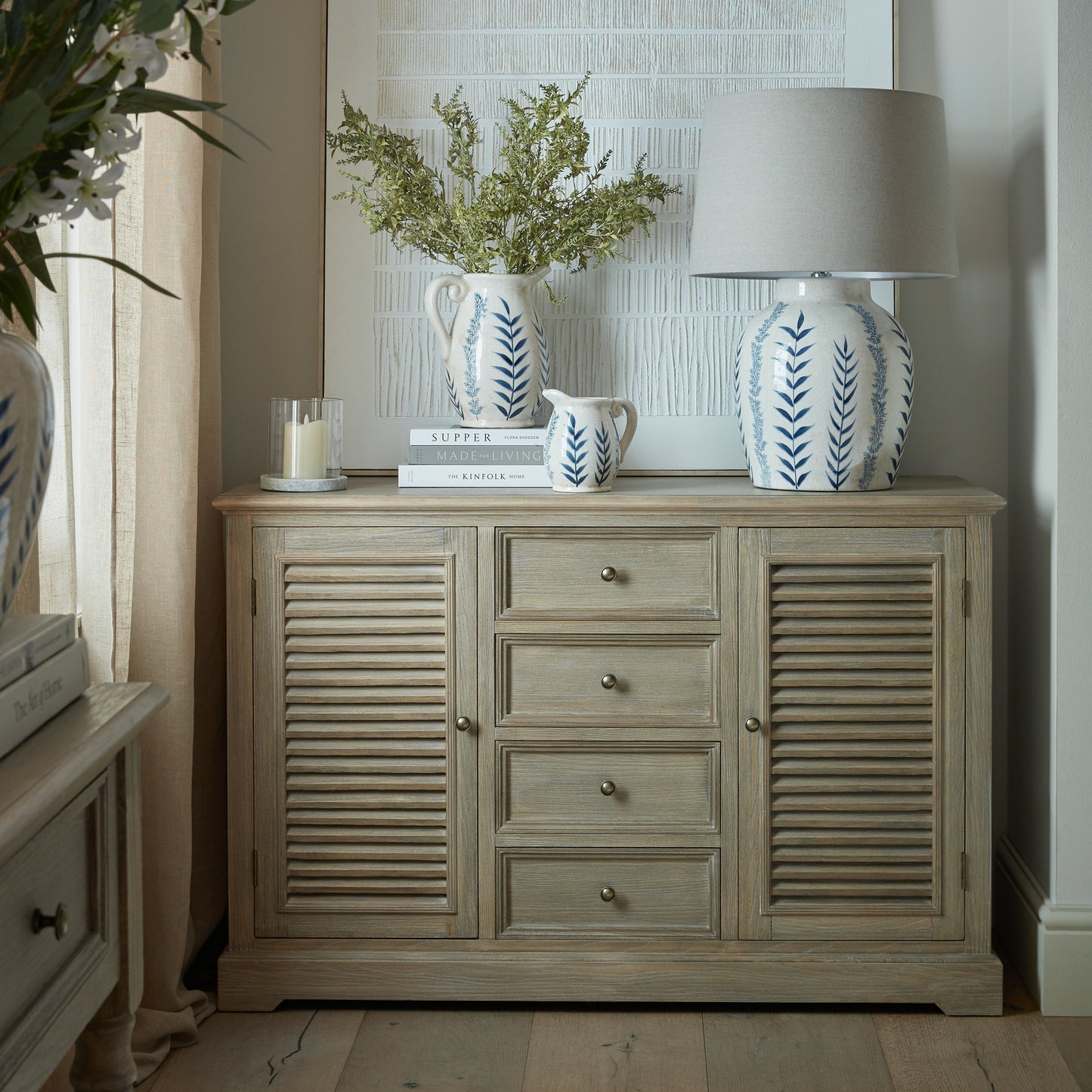Delphine 2 Door and 4 Drawer Large Dresser Base