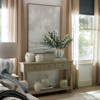 Delphine 3 Drawer Console With Shelf