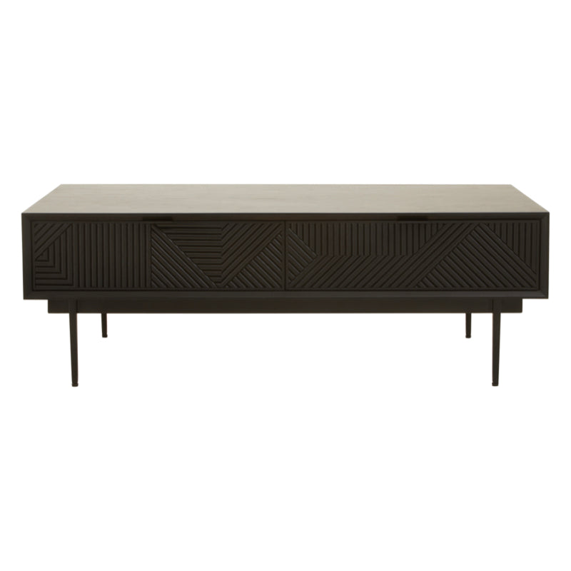 Kajara Black Finish Wooden Coffee Table