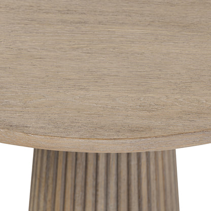 Leckford Ribbed Occasional Table Aged Oak
