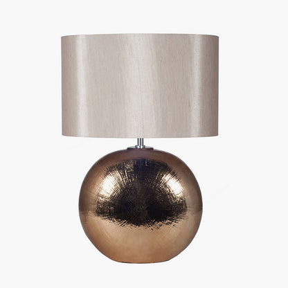 Alpha Bronze Textured Ceramic Table Lamp