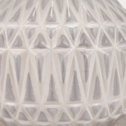 Anneli Warm White Aztec Texture Ceramic Table Lamp