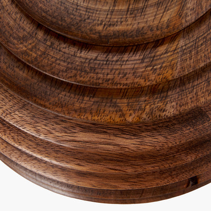 Pembury Brown Wash Turned Wood Table Lamp Base – Classic Wooden Lighting for Timeless UK Interiors