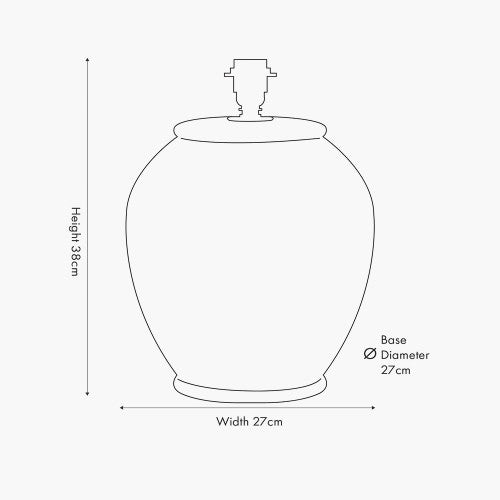 Lulia Antique Finish Stoneware Urn Table Lamp Base