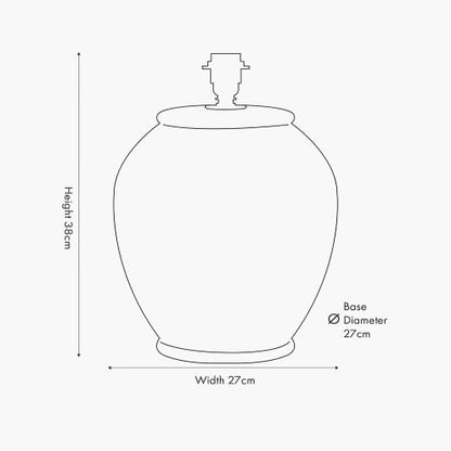 Lulia Antique Finish Stoneware Urn Table Lamp Base