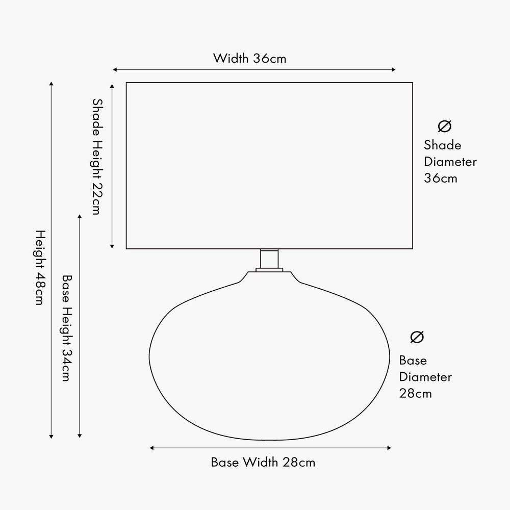 Cassius Warm White Textured Ceramic Table Lamp | Neutral Table Lamp