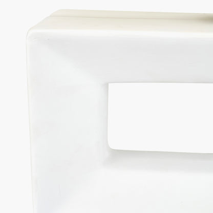 Block White Ceramic Rectangular Table Lamp | Modern Minimalist Lighting